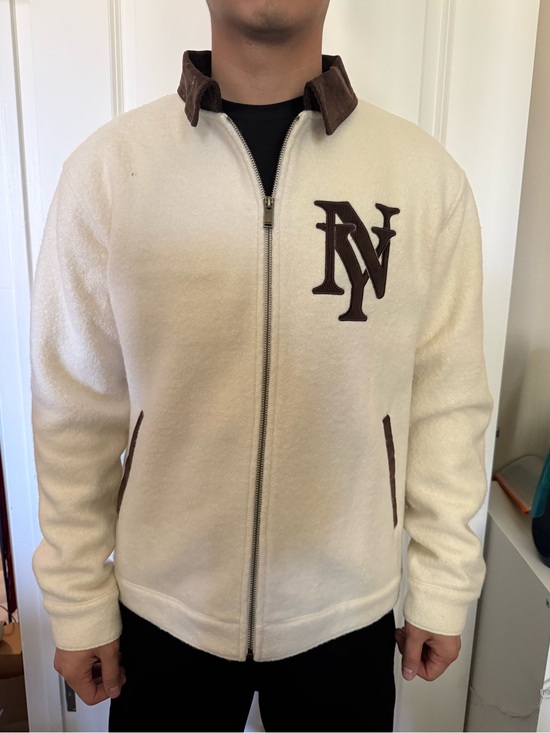 New York Or Nowhere Other - NWOT- New York or Nowhere (NYON)  Zip-Up Jacket with Brown Trim